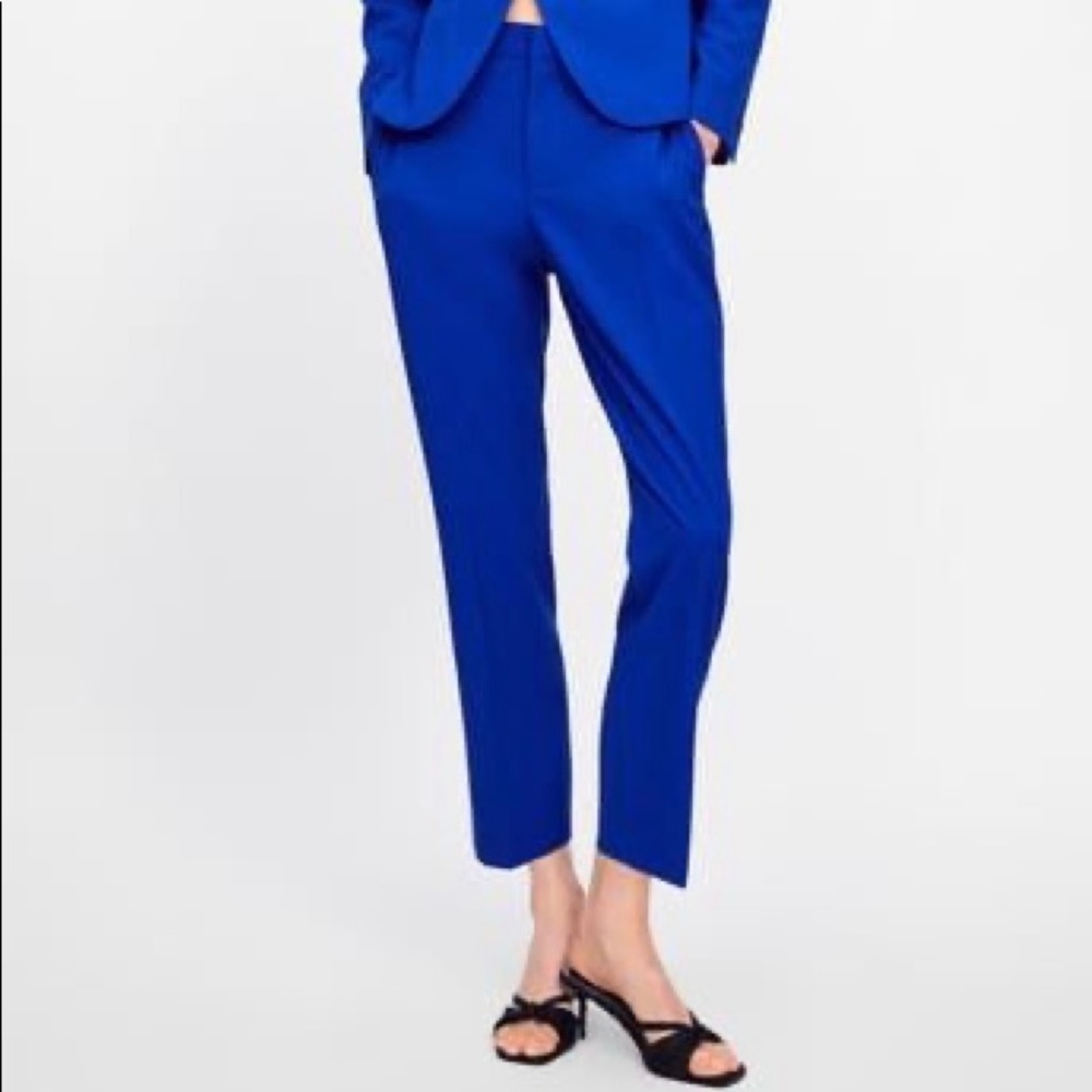 Zara Ankle Pants - Bluish